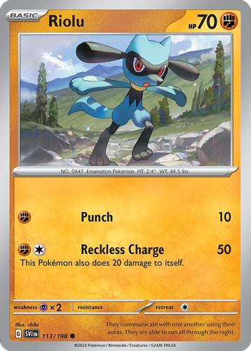 Riolu 113, Scarlet & Violet