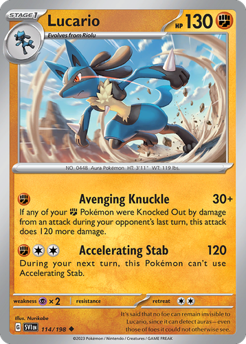 Lucario 114, Scarlet & Violet