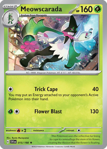Meowscarada Pokémon TCG card art