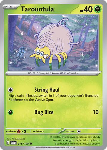 Tarountula Pokémon TCG card art