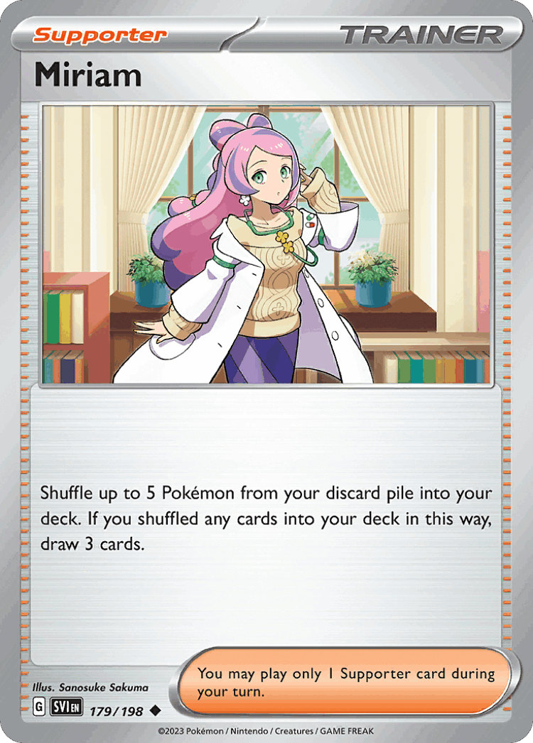 Miriam #179 from Scarlet & Violet - Uncommon - Illustrated by Sanosuke Sakuma