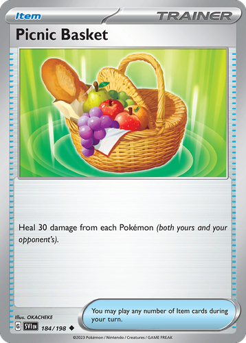 Picnic Basket 184, Scarlet & Violet