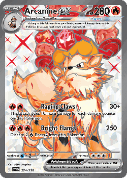 Arcanine ex 224, Scarlet & Violet