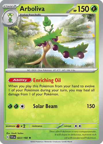 Arboliva Pokémon TCG card art