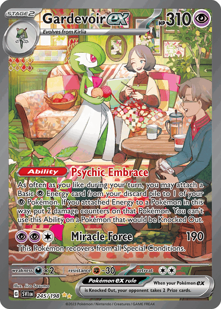 Gardevoir ex #245 from Scarlet & Violet - Special Illustration Rare - Illustrated by Jiro Sasumo
