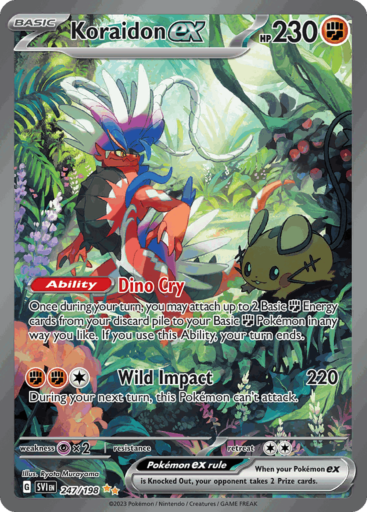 Koraidon ex #247 from Scarlet & Violet - Special Illustration Rare - Illustrated by Ryota Murayama