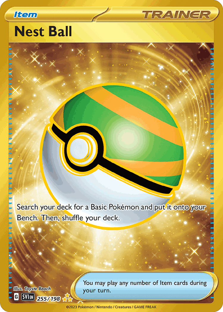 Nest Ball #255 from Scarlet & Violet - Hyper Rare