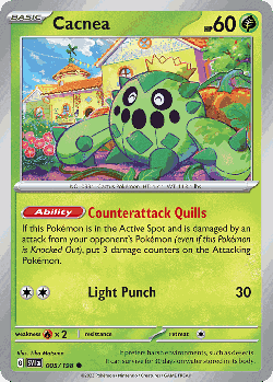 Cacnea Pokémon TCG card art