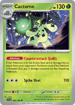 Cacturne Pokémon TCG card art