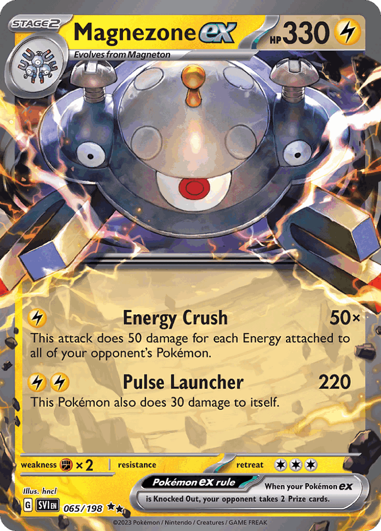 Magnezone ex #65 from Scarlet & Violet - Double Rare - Illustrated by hncl