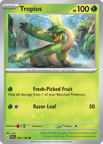Tropius Pokémon TCG card art