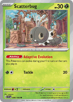 Scatterbug Pokémon TCG card art