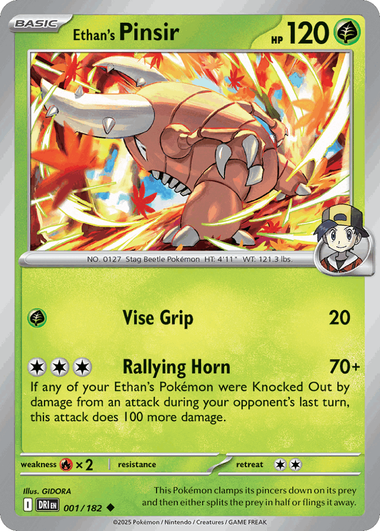 Ethan's Pinsir #1 from Destined Rivals - Uncommon - Illustrated by GIDORA