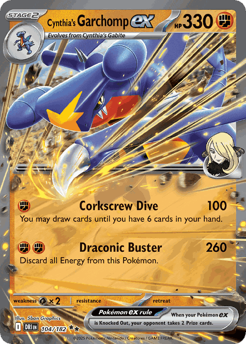 Cynthia's Garchomp ex 104, Destined Rivals