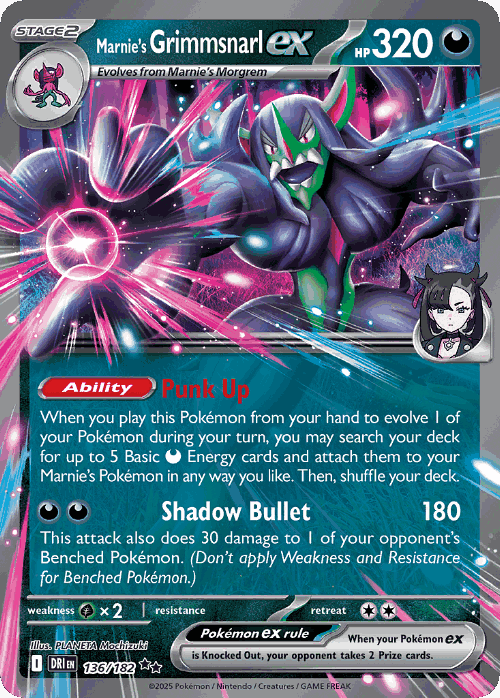 Marnie's Grimmsnarl ex 136, Destined Rivals