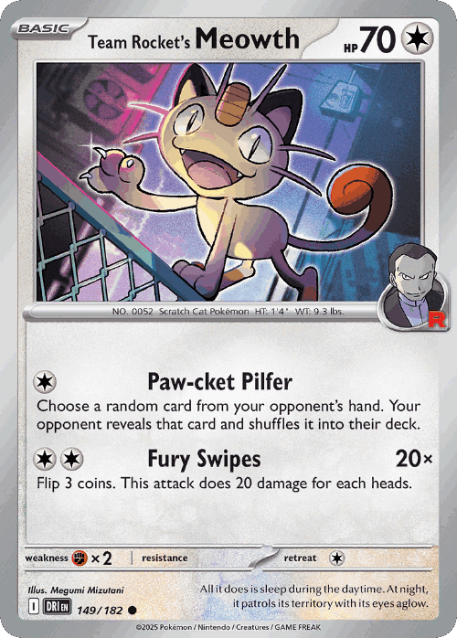 Team Rocket's Meowth 149, Destined Rivals