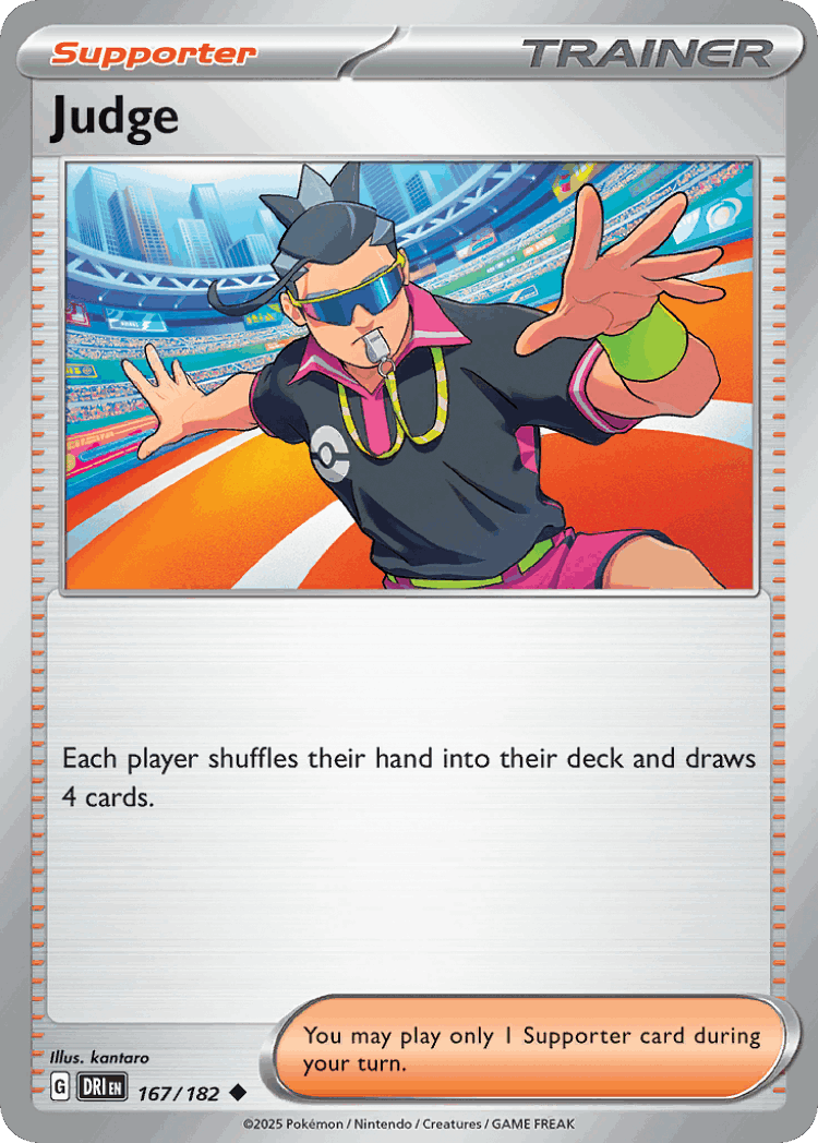 Judge #167 from Destined Rivals - Uncommon - Illustrated by kantaro