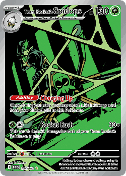 Team Rocket's Spidops card art