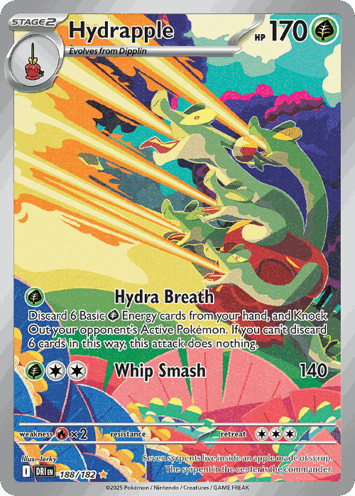 Hydrapple #188 from Destined Rivals - Illustration Rare - Illustrated by Jerky