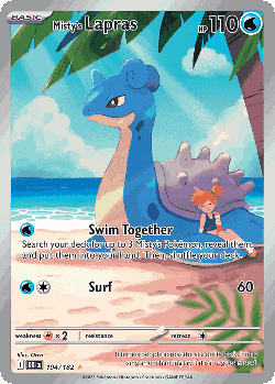 Misty's Lapras card art