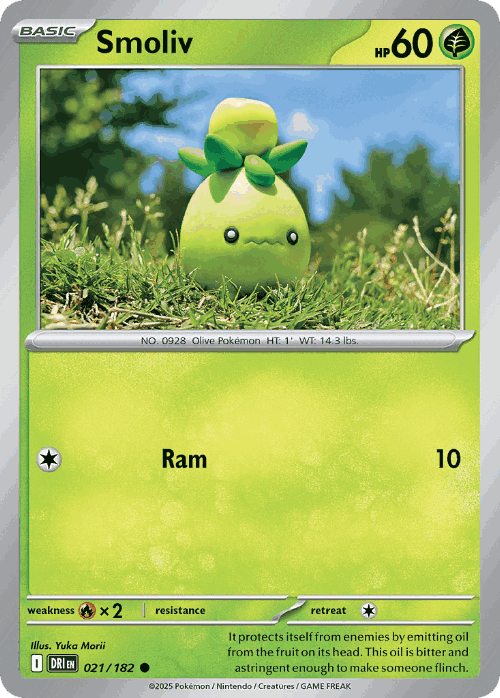 Smoliv #21 from Destined Rivals - Common - Illustrated by Yuka Morii