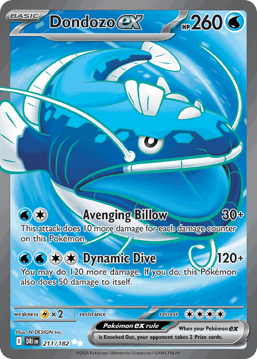 Dondozo ex 211, Destined Rivals
