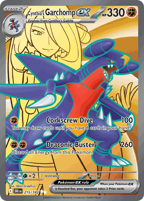 Cynthia's Garchomp ex 215, Destined Rivals