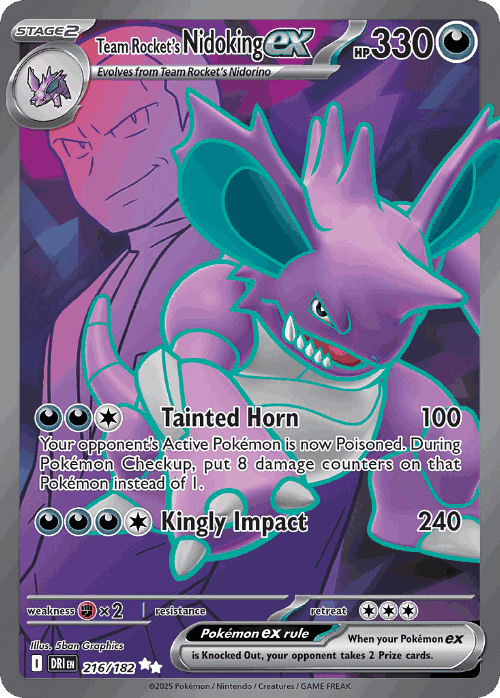 Team Rocket's Nidoking ex 216, Destined Rivals
