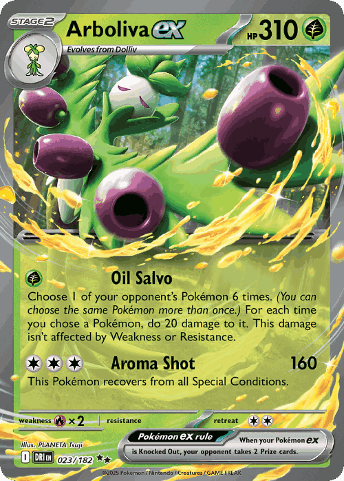Arboliva ex Pokémon TCG card art
