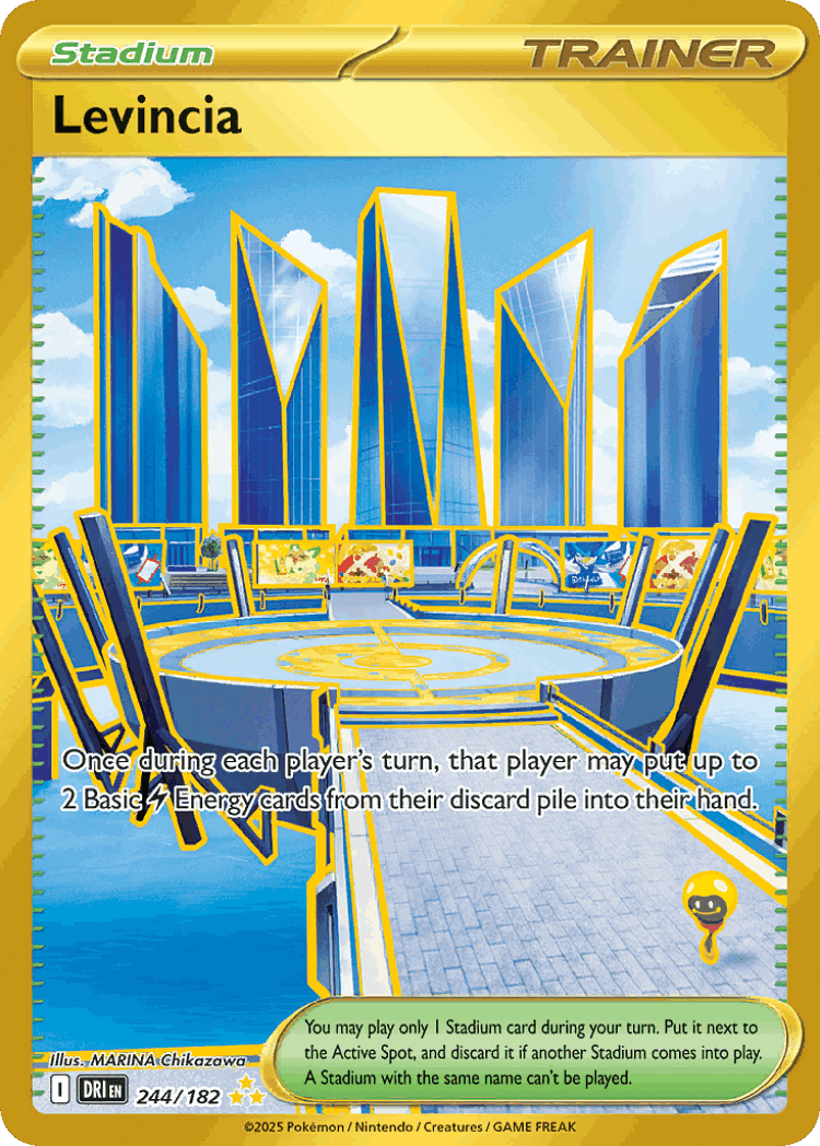 Levincia #244 from Destined Rivals - Hyper Rare - Illustrated by MARINA Chikazawa