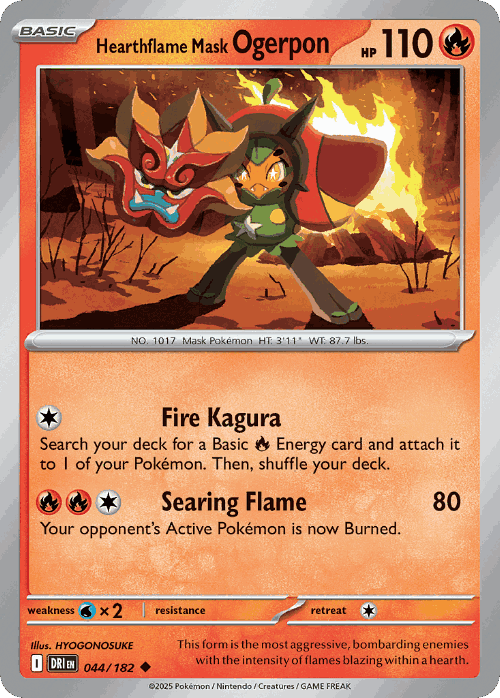 Hearthflame Mask Ogerpon 44, Destined Rivals