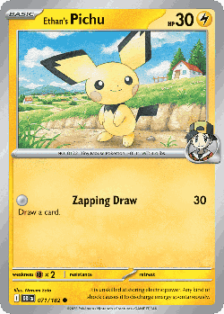 Ethan's Pichu card art