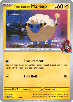 Team Rocket's Mareep 72, Destined Rivals