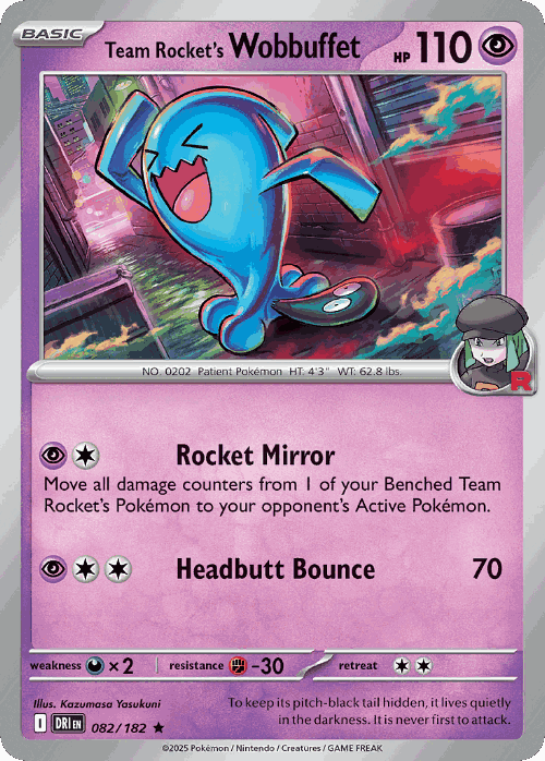 Team Rocket's Wobbuffet 82, Destined Rivals