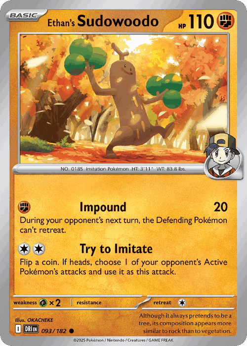 Ethan's Sudowoodo 93, Destined Rivals