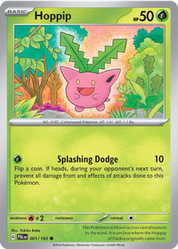 Hoppip #1 from Paldea Evolved - Common - Illustrated by Yukiko Baba