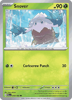 Snover Pokémon TCG card art