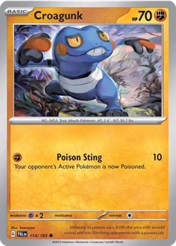 Croagunk 114, Paldea Evolved