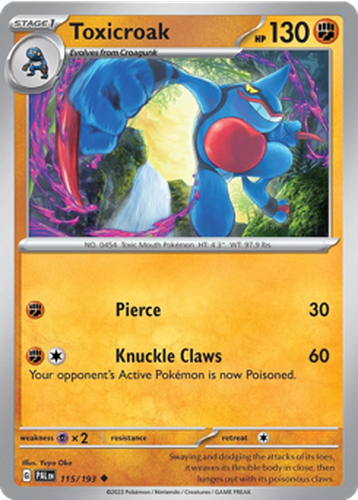 Toxicroak 115, Paldea Evolved