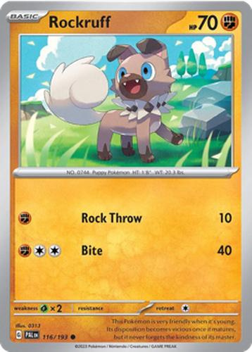 Rockruff 116, Paldea Evolved
