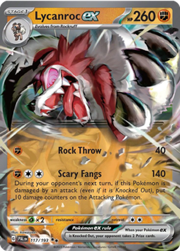 Lycanroc ex 117, Paldea Evolved