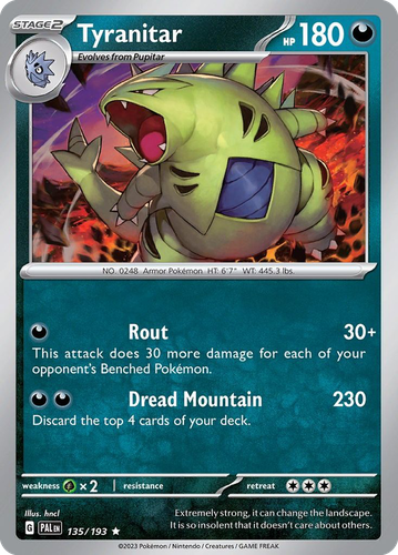 Tyranitar 135, Paldea Evolved