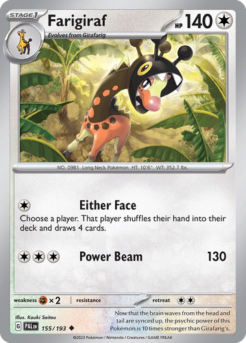 Farigiraf 155, Paldea Evolved