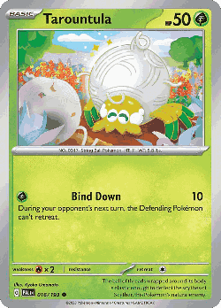 Tarountula Pokémon TCG card art