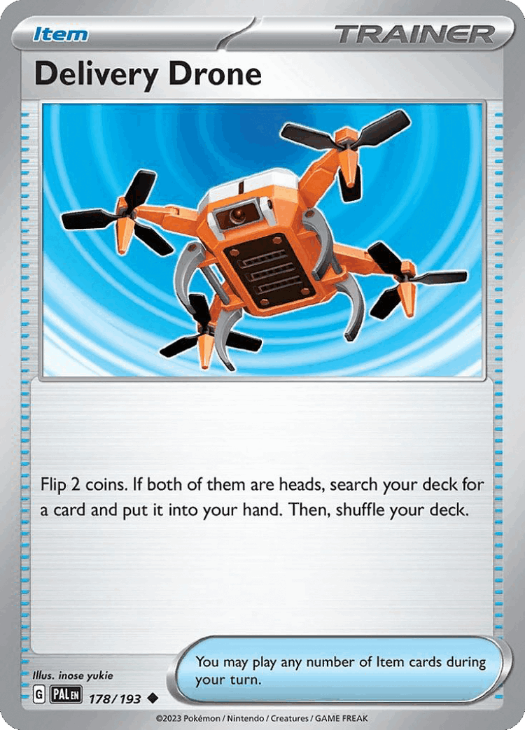Delivery Drone #178 from Paldea Evolved - Uncommon - Illustrated by inose yukie