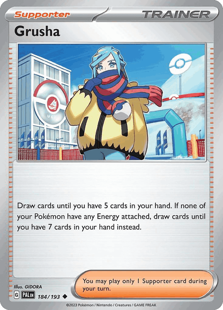 Grusha #184 from Paldea Evolved - Uncommon - Illustrated by GIDORA