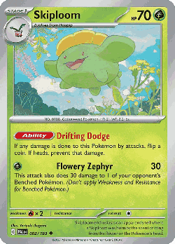 Skiploom Pokémon TCG card art