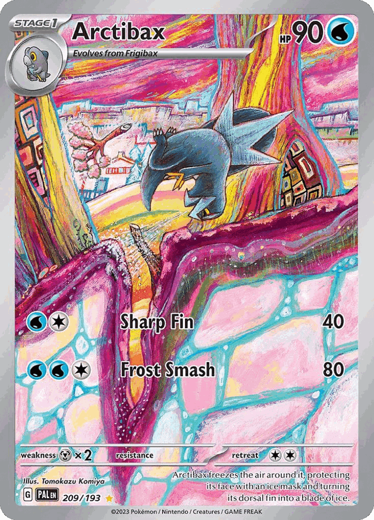 Arctibax #209 from Paldea Evolved - Illustration Rare - Illustrated by Tomokazu Komiya