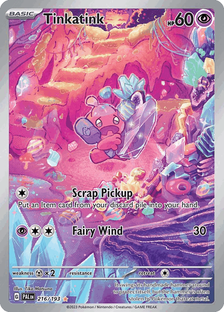 Tinkatink #216 from Paldea Evolved - Illustration Rare - Illustrated by Tika Matsuno
