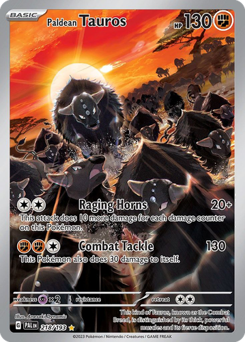 Paldean Tauros 218, Paldea Evolved